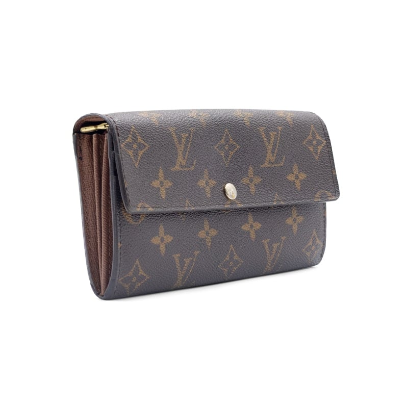 Louis Vuitton Brown Monogram Long Flap Wallet - Image 3