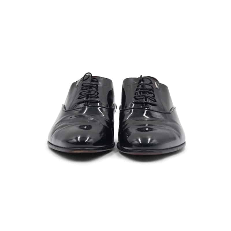 Valentino Black Patent Leather Oxfords - Image 4
