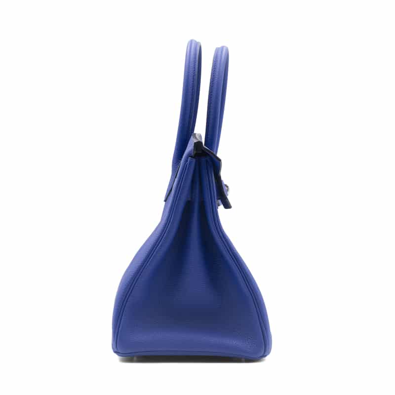 Hermes Electric Blue Togo Leather Palladium Hardware Birkin 30 - Image 4
