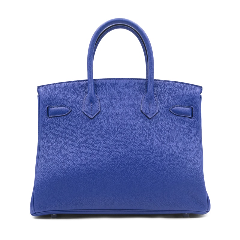 Hermes Electric Blue Togo Leather Palladium Hardware Birkin 30 - Image 5