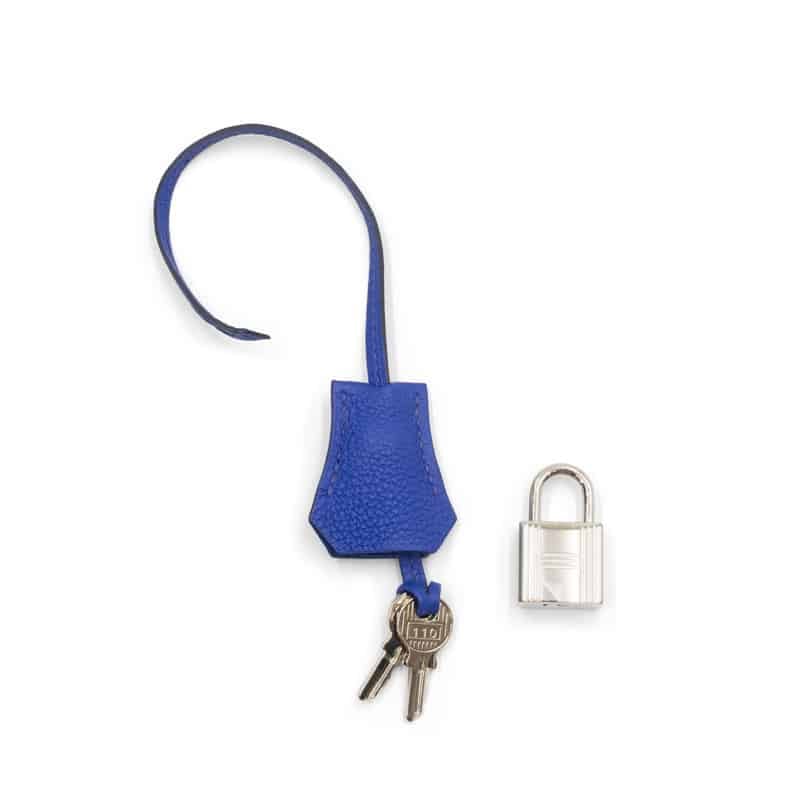 Hermes Electric Blue Togo Leather Palladium Hardware Birkin 30 - Image 9