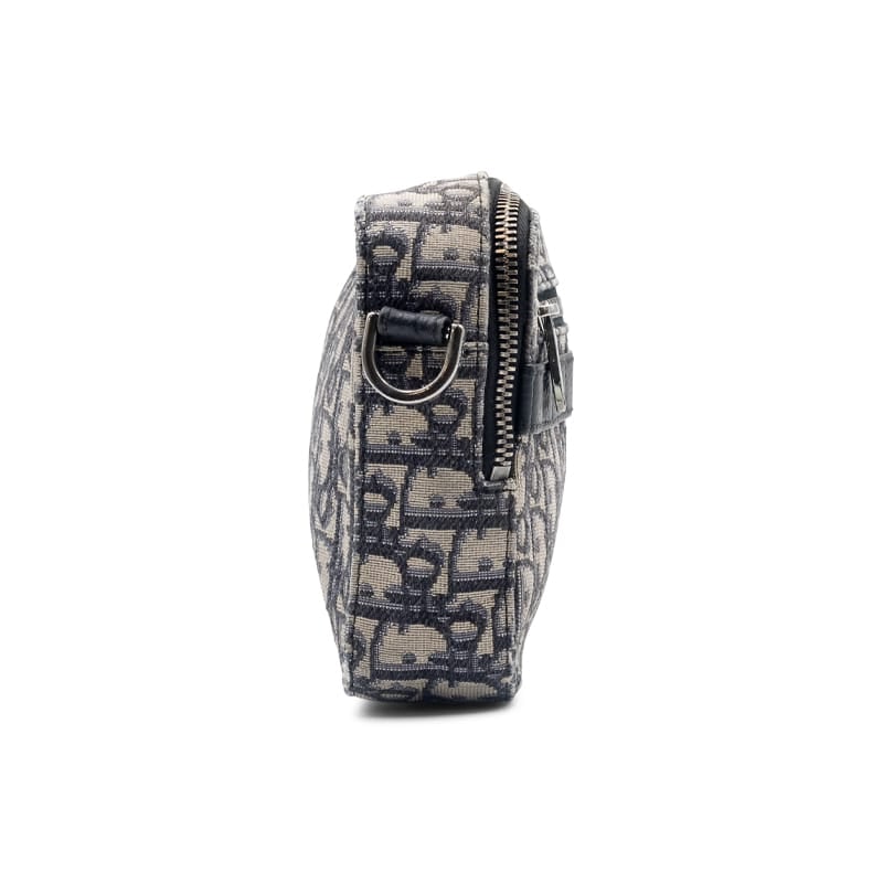 Dior Beige/Black Jacquard Oblique Canvas Safari Messenger Bag - Image 4