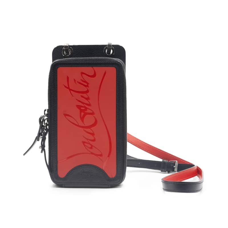 Christian Louboutin Black Calfskin Crossbody Pouch