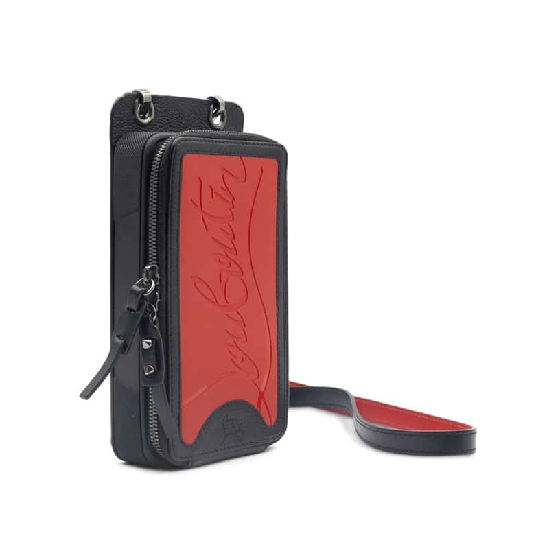 Christian Louboutin Black Calfskin Crossbody Pouch - Image 3