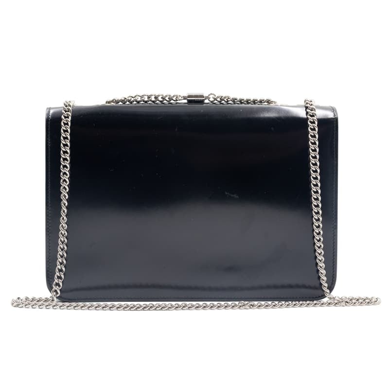 Gucci Black Patent Leather GG Interlocking Shoulder Bag - Image 2