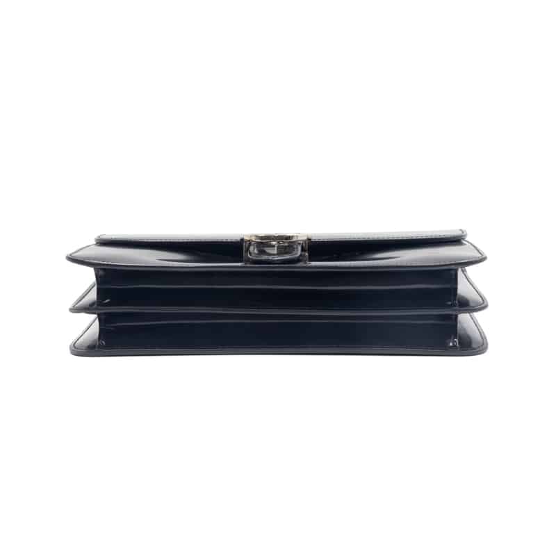 Gucci Black Patent Leather GG Interlocking Shoulder Bag - Image 5