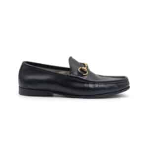 Alternative view of Gucci Black Leather 1953 Horsebit Loafers