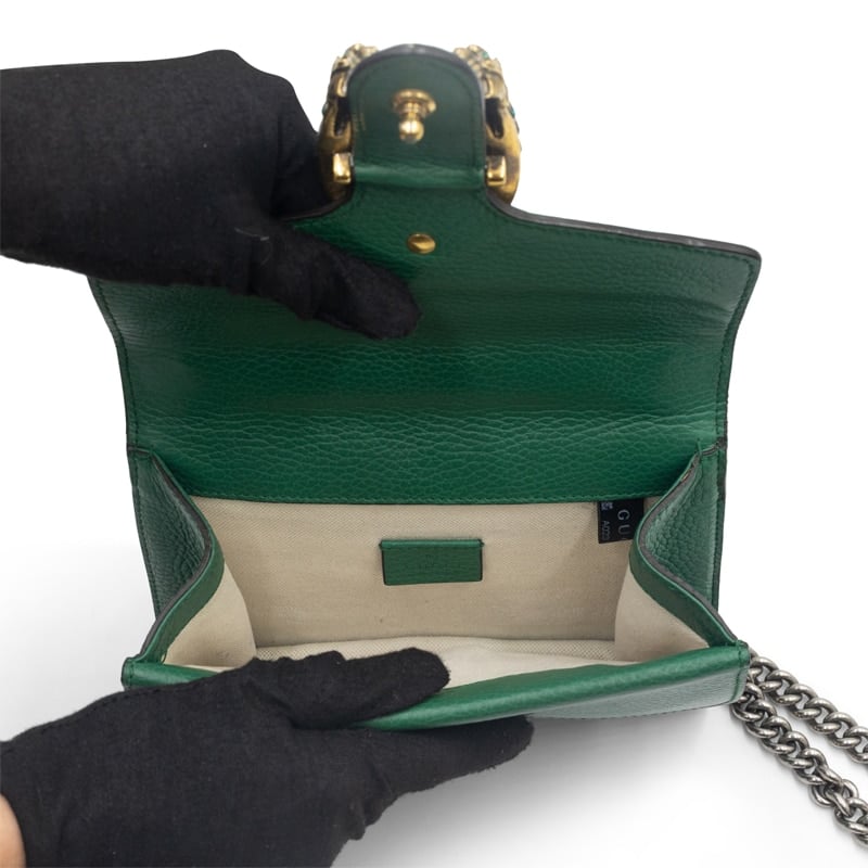 Gucci Emerald Calfskin Mini Dionysus Shoulder Bag - Image 5