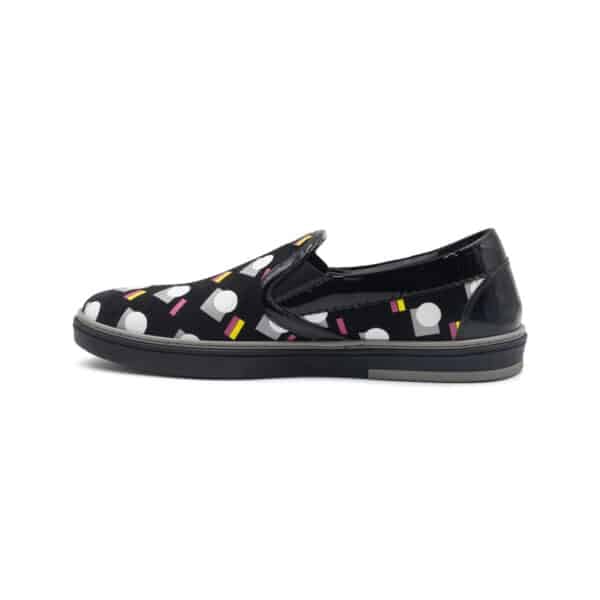 Jimmy Choo Black Mix Grove Slip Ons - Luxury Channel