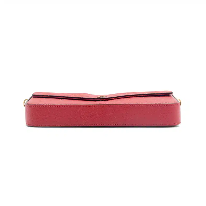 Louis Vuitton Rouge Monogram Empreinte Leather Pochette Felicie - Image 7