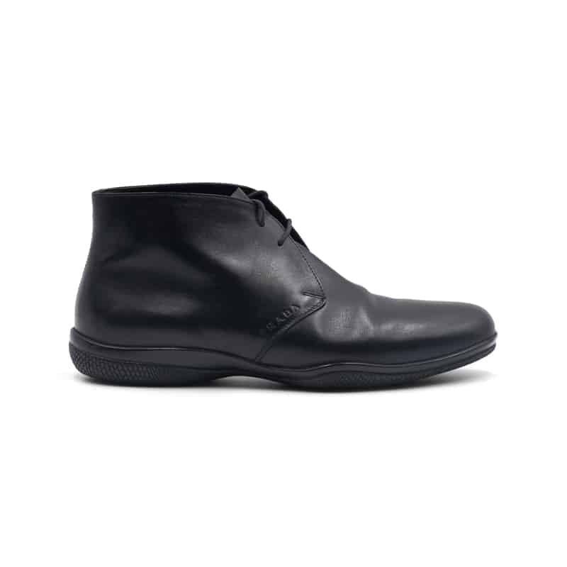 Prada Black Desert Lace-Up Toblach Boots - Image 2