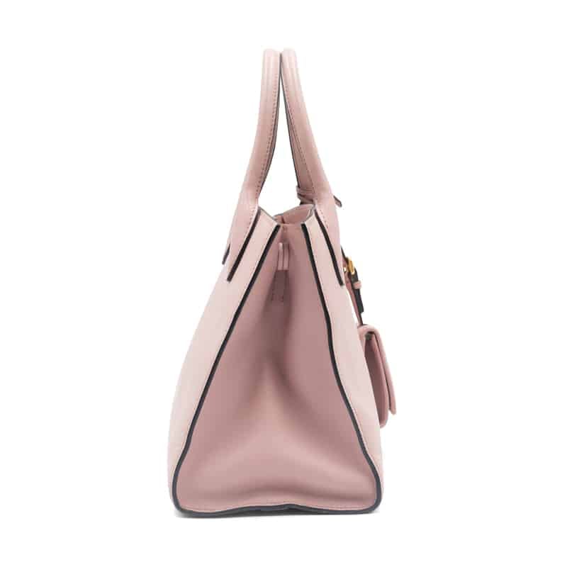 Prada Old Rose Saffiano Leather Medium Monochrome Tote - Image 4