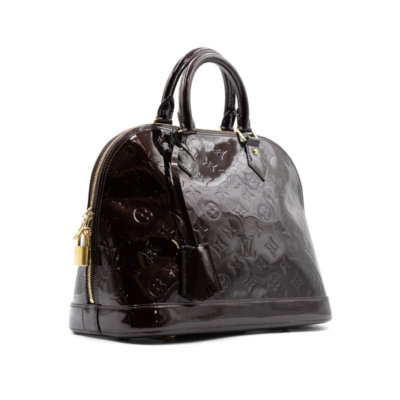 Louis Vuitton Amarante Monogram Vernis Alma PM - Image 3