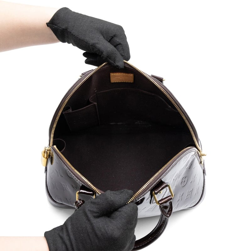 Louis Vuitton Amarante Monogram Vernis Alma PM - Image 6