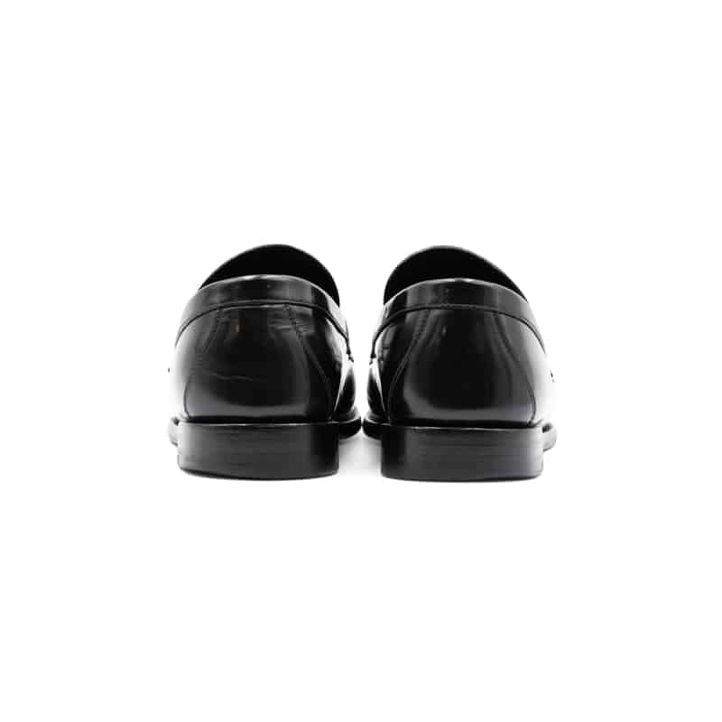 Louis Vuitton Black Leather Monogram Major Loafers - Image 5