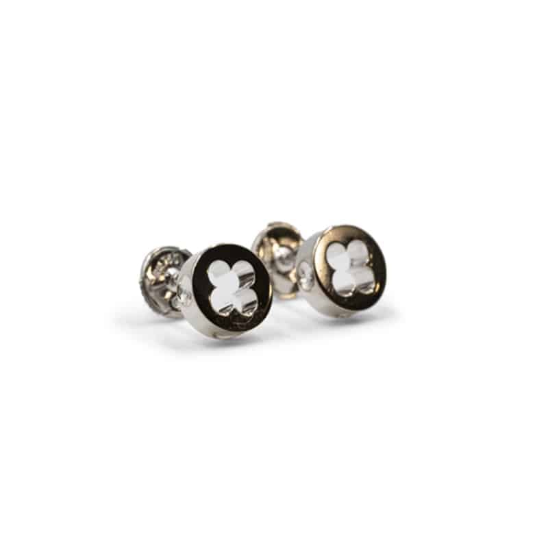 Louis Vuitton 18ct White Gold Blossom Stud Earrings