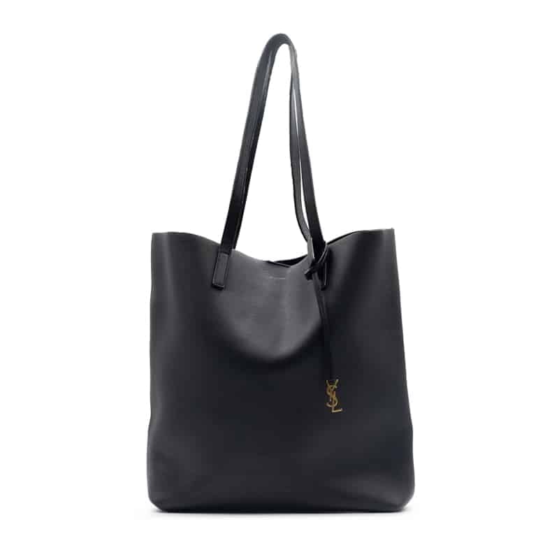 Saint Laurent Black Leather North South Tote Bag