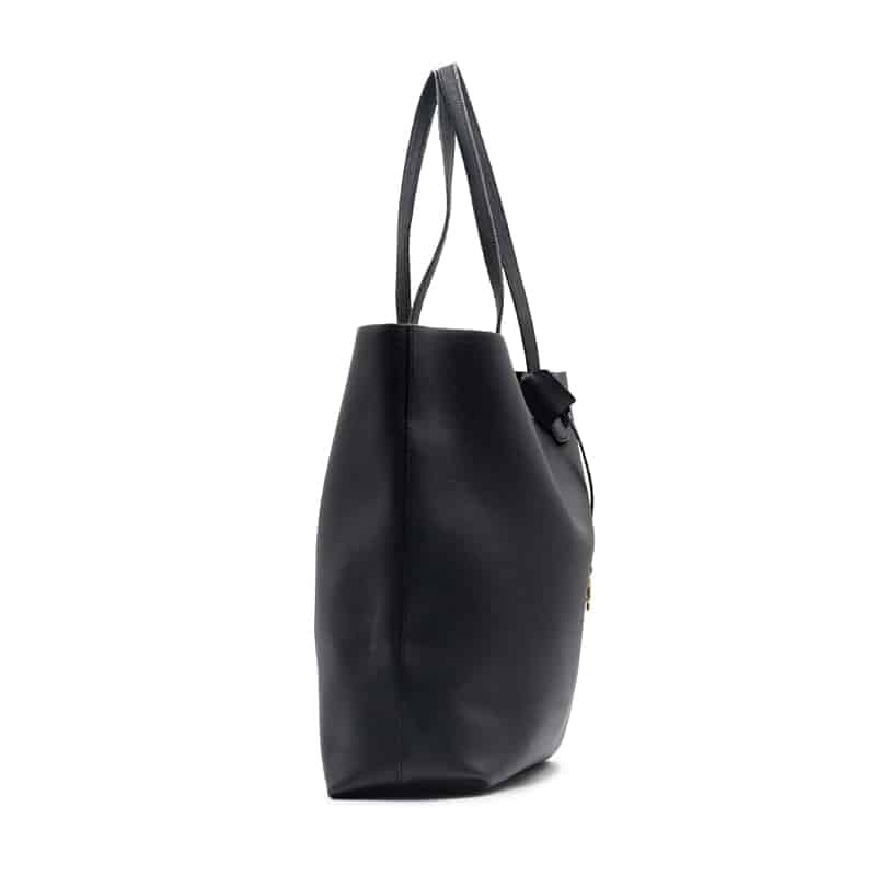 Saint Laurent Black Leather North South Tote Bag - Image 4