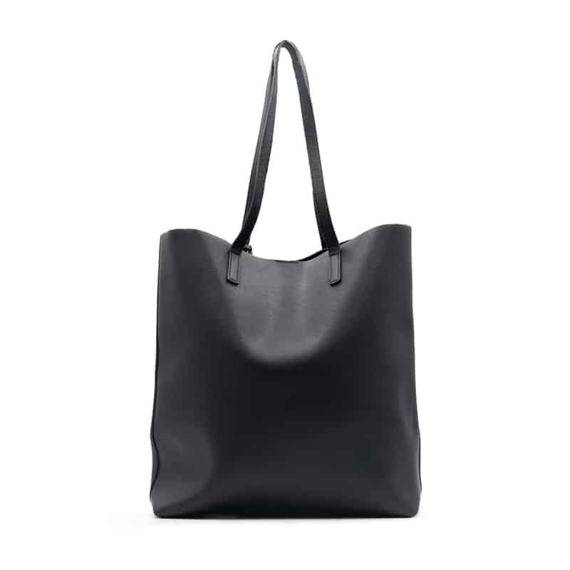 Saint Laurent Black Leather North South Tote Bag - Image 2