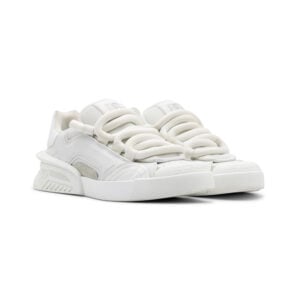Dolce & Gabbana White Leather Portofino Low Trainers