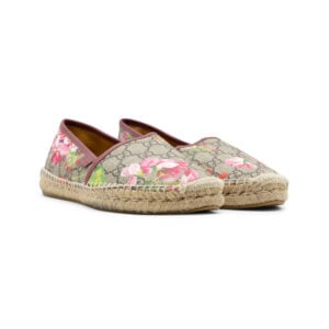 Gucci GG Supreme Blooms Printed Canvas Espadrilles