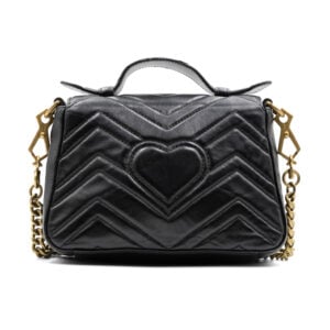 Alternative view of Gucci Black Matelasse GG Marmont Mini Top Handle Bag