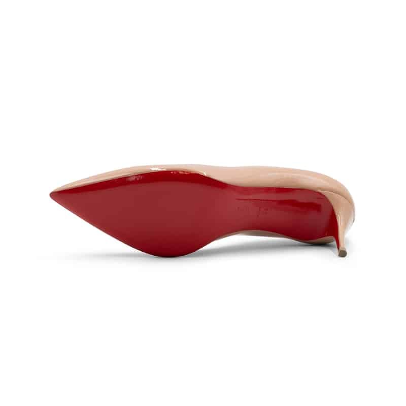 Christian Louboutin Hot Chick Nude Leather 70mm Pumps - Image 6