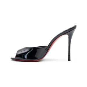 Alternative view of Christian Louboutin Me Dolly Black Patent Leather 100 Mules