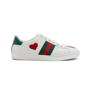 Alternative view of Gucci Ace Low Heart Leather Sneakers