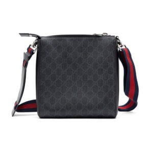 Alternative view of Gucci Black/Grey GG Supreme Messenger Bag