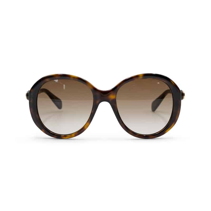 Gucci GG0368S Oval Havana Sunglasses