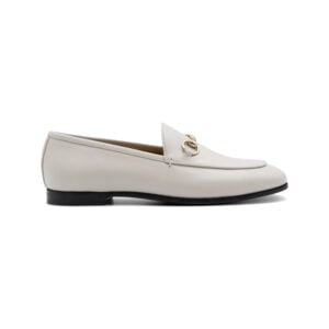 Alternative view of Gucci Light Grey Leather Jordaan Loafers