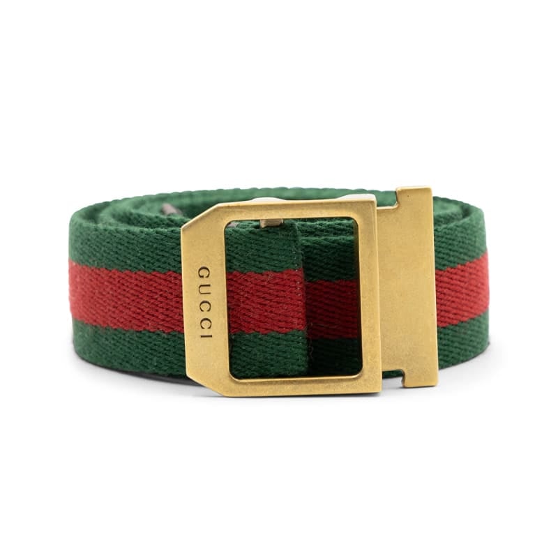 Gucci Canvas Red Green Web Belt