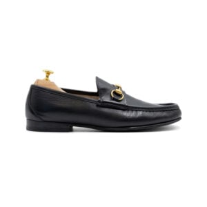 Alternative view of Gucci Black Leather 1953 Horse-bit Loafers