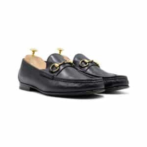 Gucci Black Leather 1953 Horse-bit Loafers
