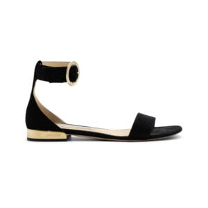 Alternative view of Jimmy Choo Black Suede Jamie Flat Sandals