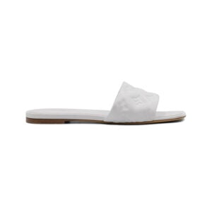 Alternative view of Louis Vuitton White Calfskin Leather Neo Revival Mules