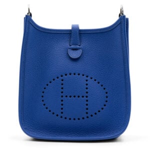 Hermès Bleu France Clemence Palladium Hardware Evelyn TPM