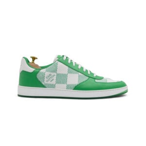 Alternative view of Louis Vuitton Rivoli Green Plaid Low Top Sneakers
