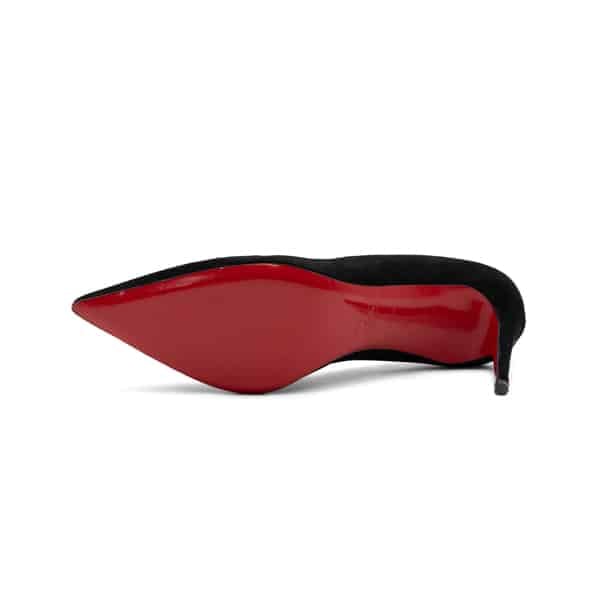 Christian Louboutin Black Suede Kate 85 Pumps - Image 6