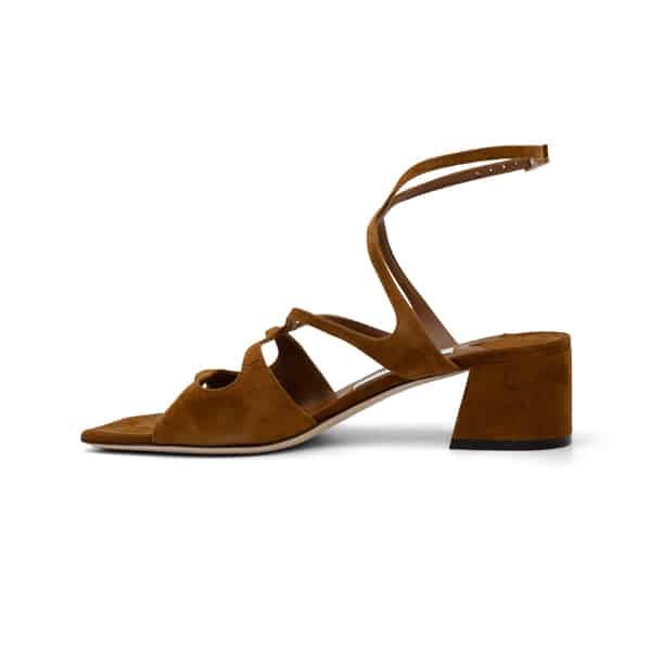 Jimmy Choo Brown Suede Azilia 45 Sandals - Image 3
