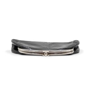 Alternative view of Chanel Black Glazed Python Timeless Clutch