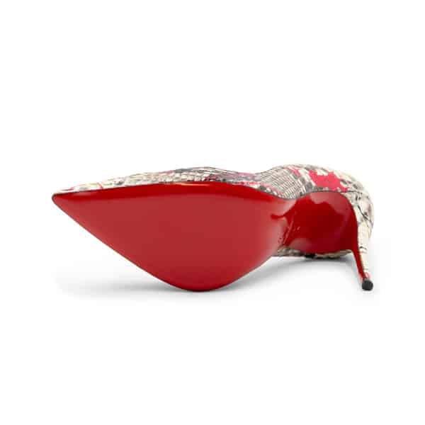 Christian Louboutin Multicolour Paint Splatter Python So Kate 120 Pumps - Image 6