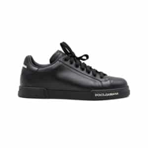 Alternative view of Dolce & Gabbana Black Portofino Sneakers