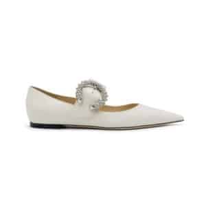 Alternative view of Jimmy Choo Latte Crystal Melva Ballerina Flats