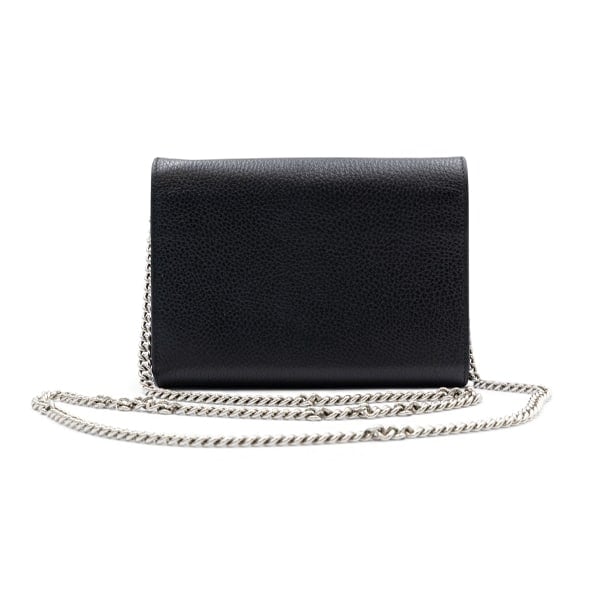 Gucci Black Leather Dionysus Wallet on Chain - Image 2