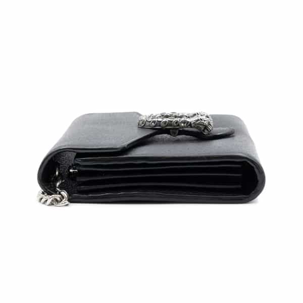 Gucci Black Leather Dionysus Wallet on Chain - Image 4