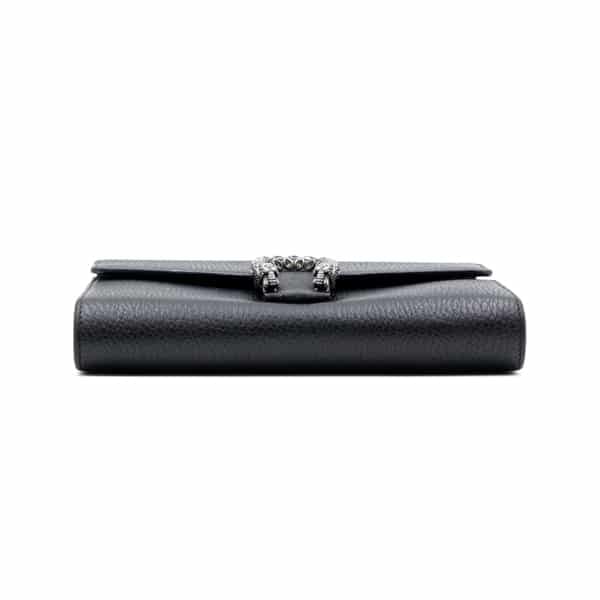 Gucci Black Leather Dionysus Wallet on Chain - Image 5