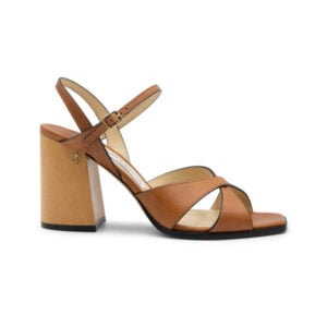 Alternative view of Jimmy Choo Brown Vachetta Leather Joya 85 Sandals