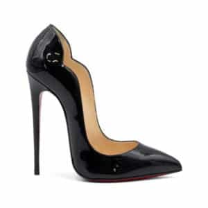 Alternative view of Christian Louboutin Black Patent Hot Chick 120 Pumps